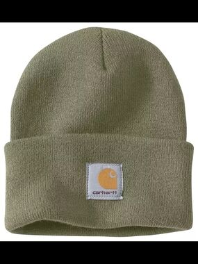 Carhartt Knit Cuffed Beanie in Olive One Size